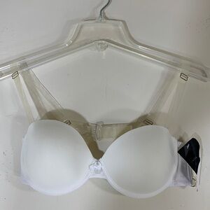 Jennifer Intimatea Sheer Plastic Strap Bra. 34B. NWT.
